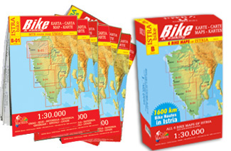 biciklistička karta istre Mateus Cartography biciklistička karta istre